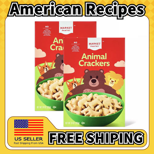 美国直邮Market Pantry Animal Crackers动物牛奶饼干283g*2盒
