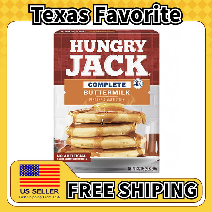 美国直邮Hungry Jack Waffle Mix 美式奶酪煎饼华夫饼预拌粉 907g