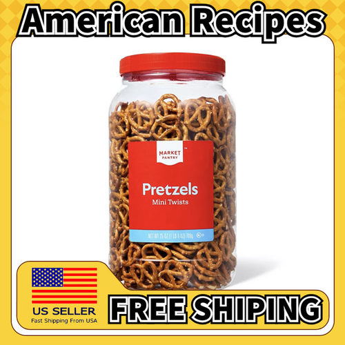 美国直邮Market Pantry Mini Pretzel Twists 迷你椒盐脆饼709g