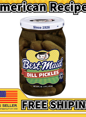 美国直邮Best Maid Dill Relish Pickles 美式汉堡莳萝泡酸黄瓜
