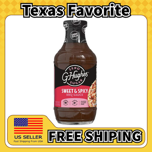 美国直邮G Hughes Sugar Free Spicy BBQ Sauce 无糖甜辣酱510g