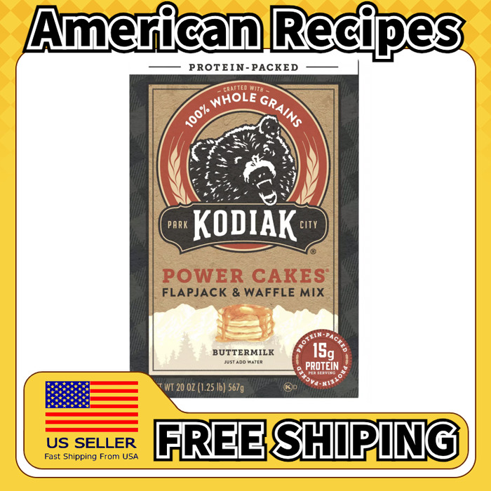 美国直邮Kodiak Power Cakes 蛋白燕麦饼美式煎饼华夫饼预拌粉