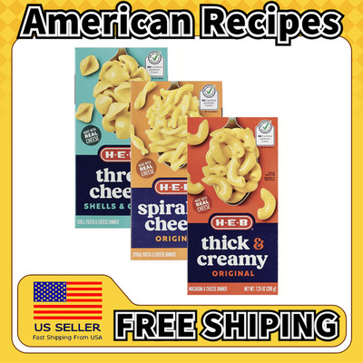 美国直邮HEB MacCheese Macaroni 奶酪芝士贝壳通心粉*3盒