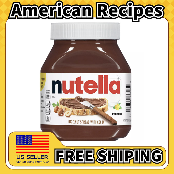 美国直邮Nutella Chocolate Hazelnut Spread Cocoa巧克力榛子酱