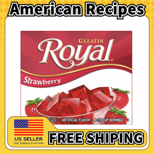 美国直邮Royal Royal Gelatin 吉利丁甜点粉美式甜点零食烘培*4盒