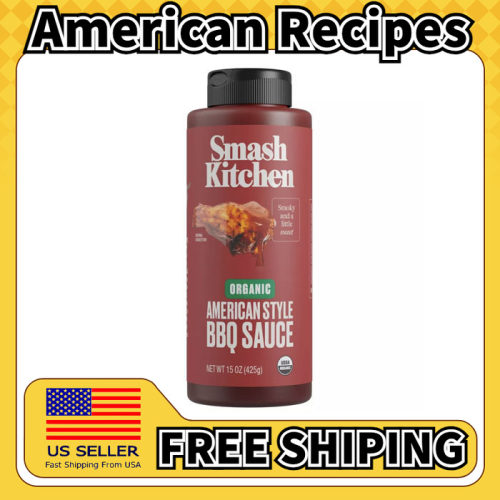 美国直邮Smash Kitchen Organic BBQ Sauce 有机美式烧烤酱 425g