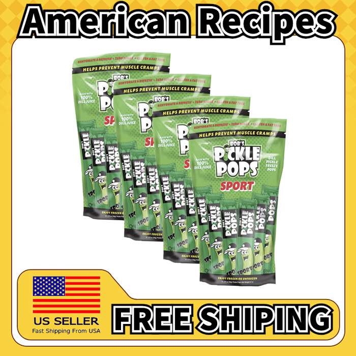 美国直邮Bob's Pickle Dill Flavored Freezer Pops 莳萝56g*4包
