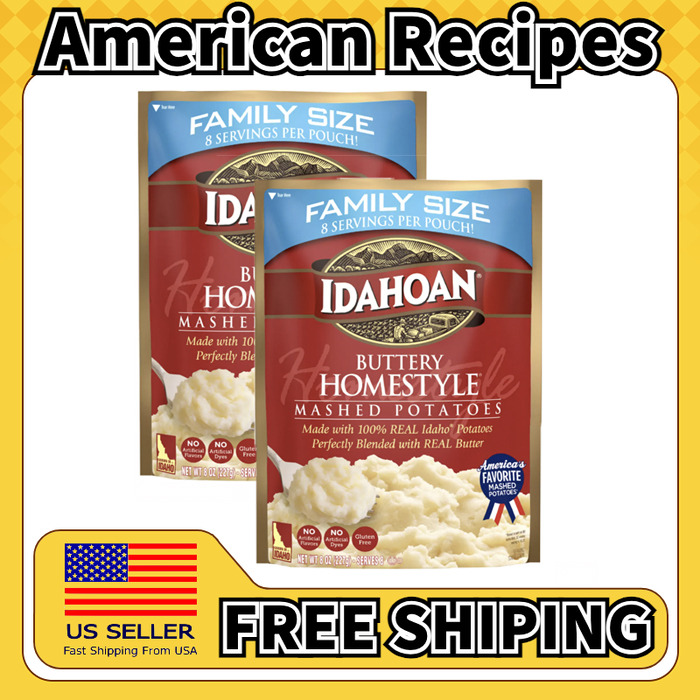 美国直邮Idahoan 爱达荷Original Mashed Potatoes土豆泥227g*2袋
