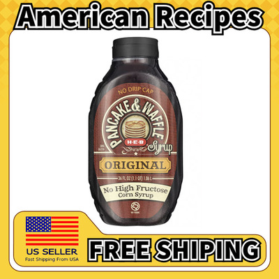 美国直邮HEB Pancake Waffle Syrup薄煎饼乳酪黄油华夫饼糖浆1100