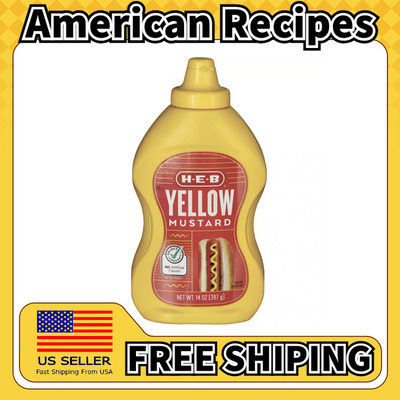美国直邮HEB Yellow Mustard Dijon美式辣味汉堡三明治黄芥末酱