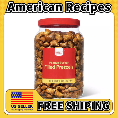 美国直邮Market Pantry Peanut Butter Pretzels 花生酱夹心脆饼