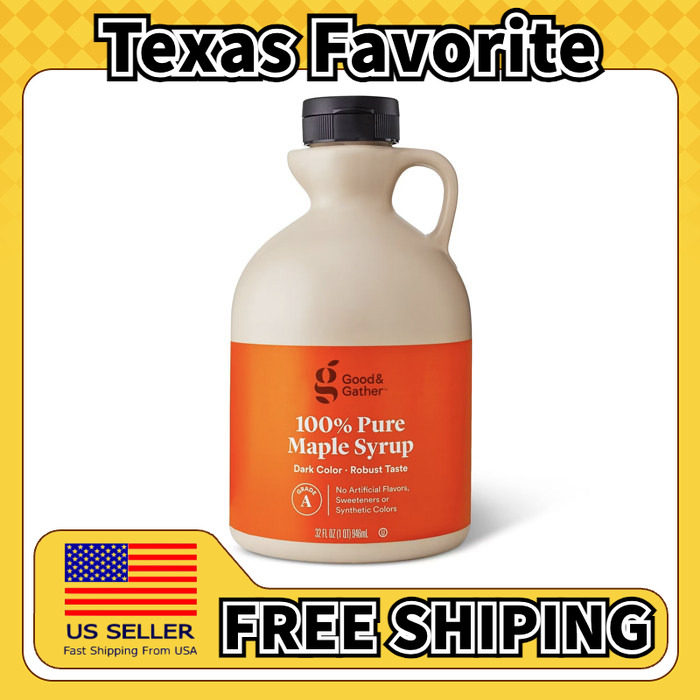 美国直邮Good Gather Pure Maple Syrup 煎饼华夫枫糖浆946g