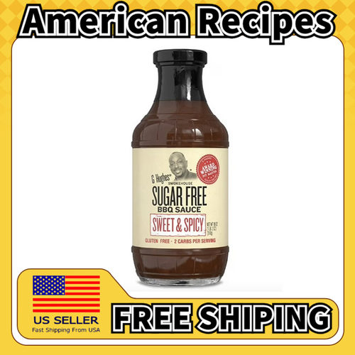 美国直邮G Hughes Sugar Free BBQ 无糖鸡翅牛排烧烤酱510g