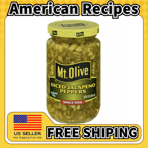 美国直邮Mt. Olive Diced Jalapeno Peppers 切丁墨西哥辣椒355g