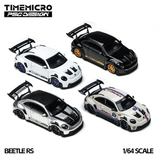TimeMicro|PSC车舍1:64甲壳虫RS iAcro联名款53号保时虫合金车模