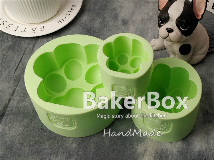 烘焙硅胶模具爪子慕斯蛋糕模具狗爪猫爪蛋糕宠物烘焙设计版权