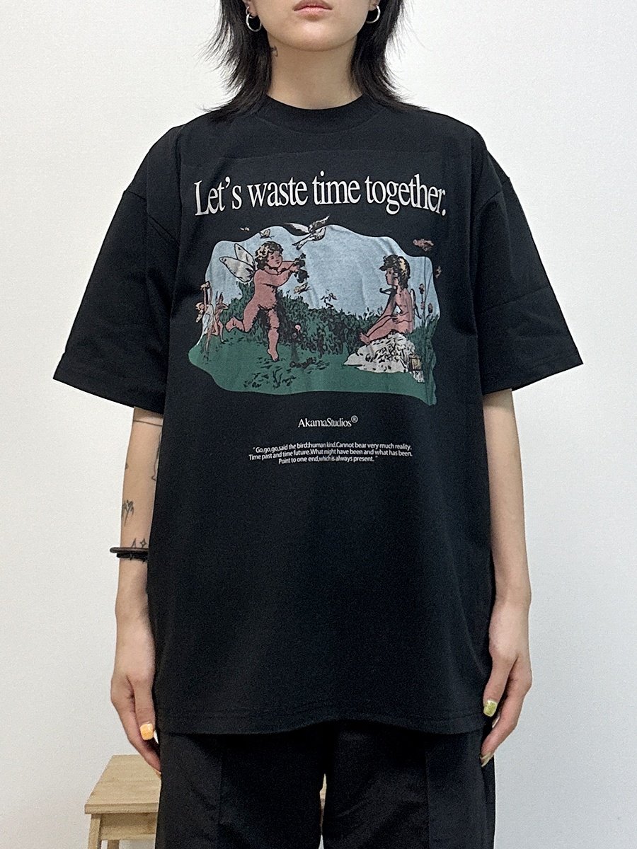 【冰感防晒】索罗娜T恤男女宽松休闲字母数码直喷印花小领口短袖