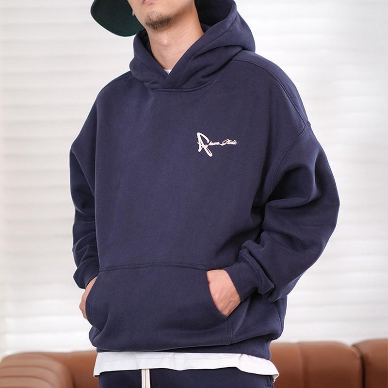 akama原创宽松加绒卫衣