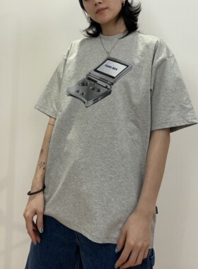 【冰感防晒】索罗娜T恤男女宽松休闲搞怪数码直喷印花小领口短袖