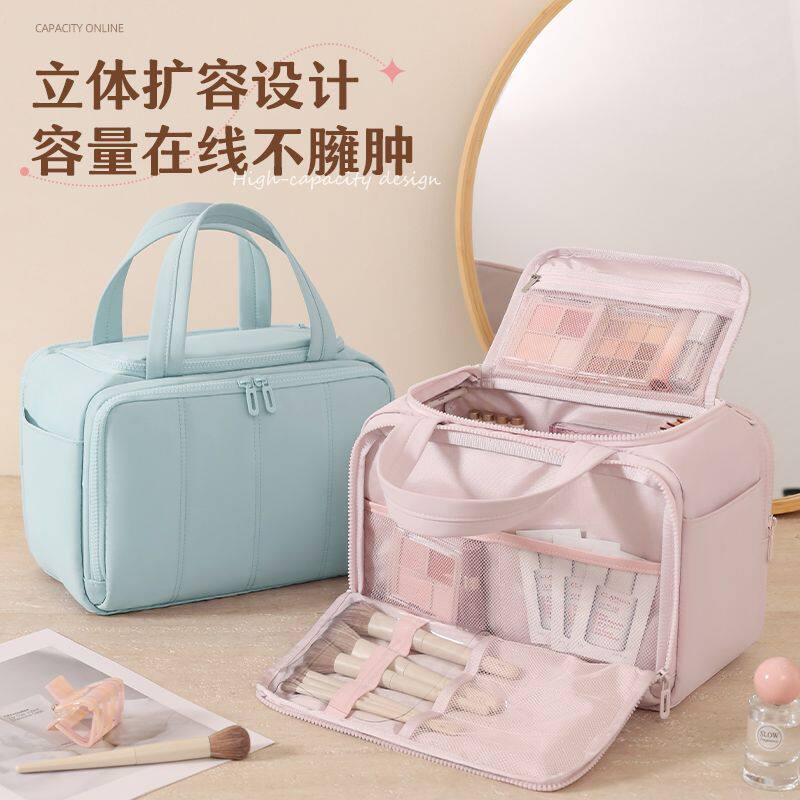 2026新款化妆包大容量高颜值分区收纳立体扩容化女化妆包旅行过年图片