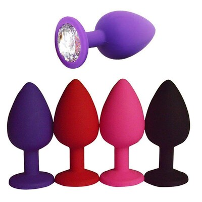 S/M/L Silicone Butt Plug Anal Plugs Unisex Sex Stopper