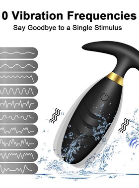 Vibrating Butt Plug Clitoris Stimulator Prostate Massager Er