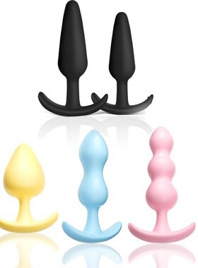 anal toy Multi-size soft Manual anal plug Multi-size soft wo