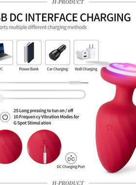 Remote Control Vibrator for Men Anal Plug Prostate Stimulato