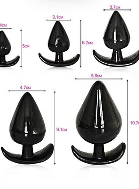 5pcs Silicone Anal Plug Set Anal Tail Buttplug Dilator Expan