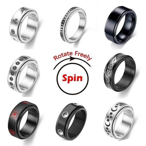 Anxiety Ring Figet Spinner Rings For Women & Men