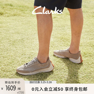 新品 跑鞋 潮流舒适透气轻量缓震牛皮运动鞋 Clarks其乐男女款 四季 款