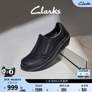 软透气商务乐福休闲皮鞋 Clarks其乐Un 春季 Step气垫王男鞋 Soul