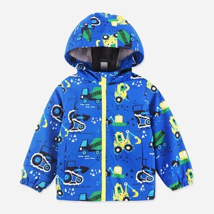 美依妙儿男童外套加绒秋冬装 外出服内里纯棉中小童 儿童宝宝童装
