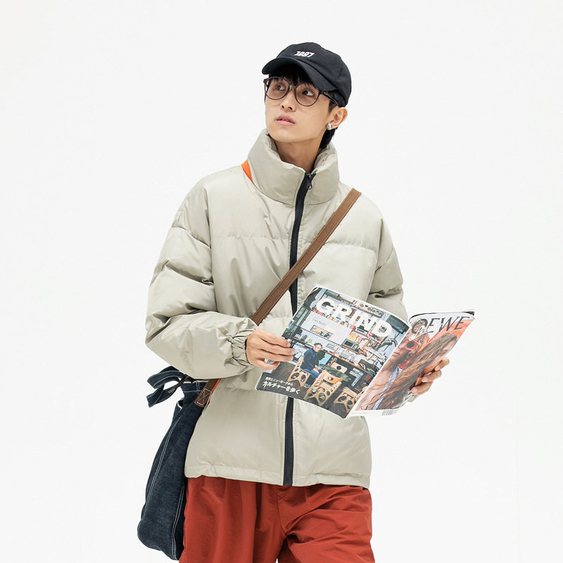 南夏乔装 日潮cityboy阔版棉衣男2025冬季新款立领加厚工装棉服男图片