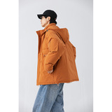 南夏乔装2025冬季新色拉链多口连帽羽绒服日潮cityboy90羽绒袄男，男装羽绒服，电商S006（B521）