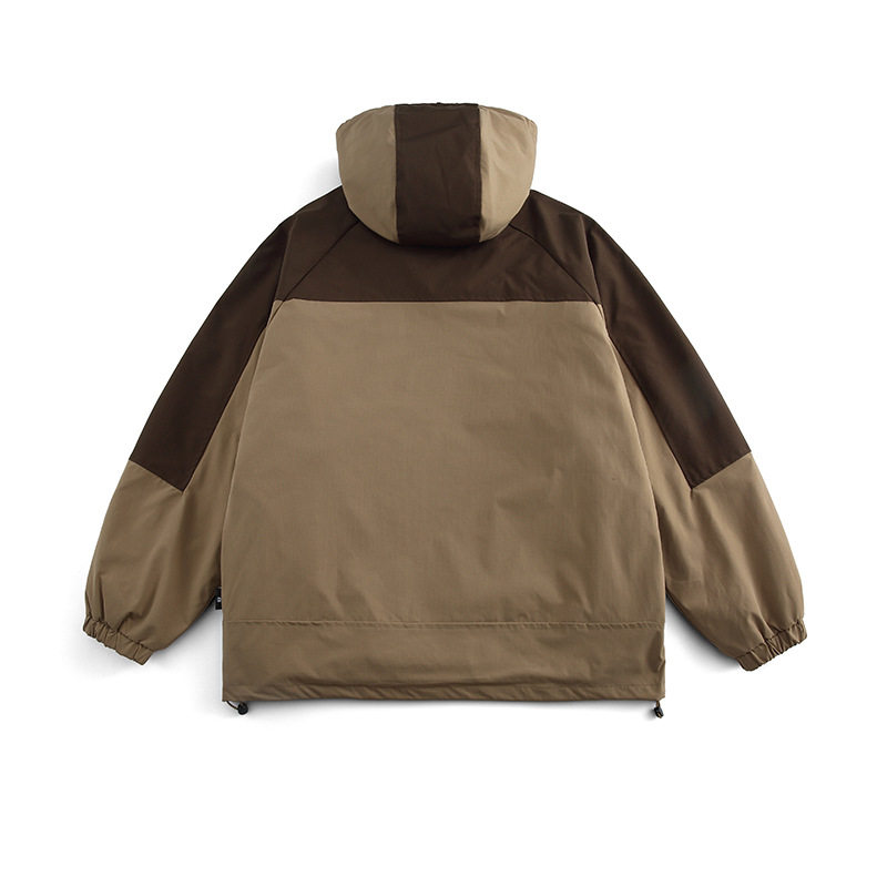 南夏乔装冬季宽松拼色连帽棉服日潮休闲可拆卸三合一进藏工装外套,男装棉衣,电商S006（B521）
