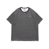 南夏乔装2025夏季新款男满印条纹印花圆领T恤日潮休闲logo刺绣tee，男装T恤，电商S006（B521）