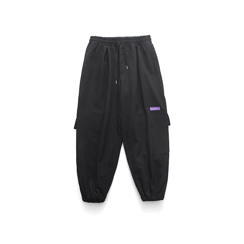 南夏FORN3秋款Ootd日系复古阔版工装裤男大口袋贴标束脚休闲裤潮，男装工装外套，电商S006（B521）