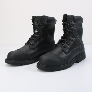 ST05 男靴牛皮钢头防砸固特异户外休闲工作安全鞋 秋冬高帮美式 工装