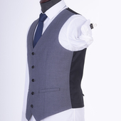 定制职业台球马甲比赛制服 马甲春秋拼接款 高级感西服马夹男士 西装