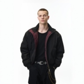 2025AW Glowing Box 立领飞行夹克Cleanfit解构剪裁立领棉服外套