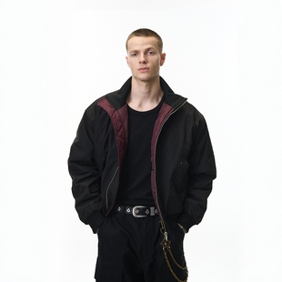立领飞行夹克Cleanfit解构剪裁立领棉服外套 2025AW Glowing Box