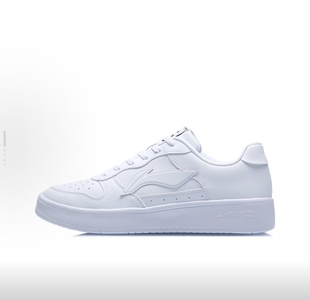 李宁浮舟板鞋休闲鞋男子2025新款轻便低帮小白鞋运动鞋AGCS419