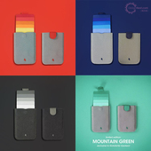 炫彩渐变智能卡包 DAX层叠式 抽拉卡包 潮人超薄随身钱包男女简约