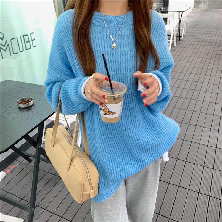 Real price loose Pullover knitted sweater