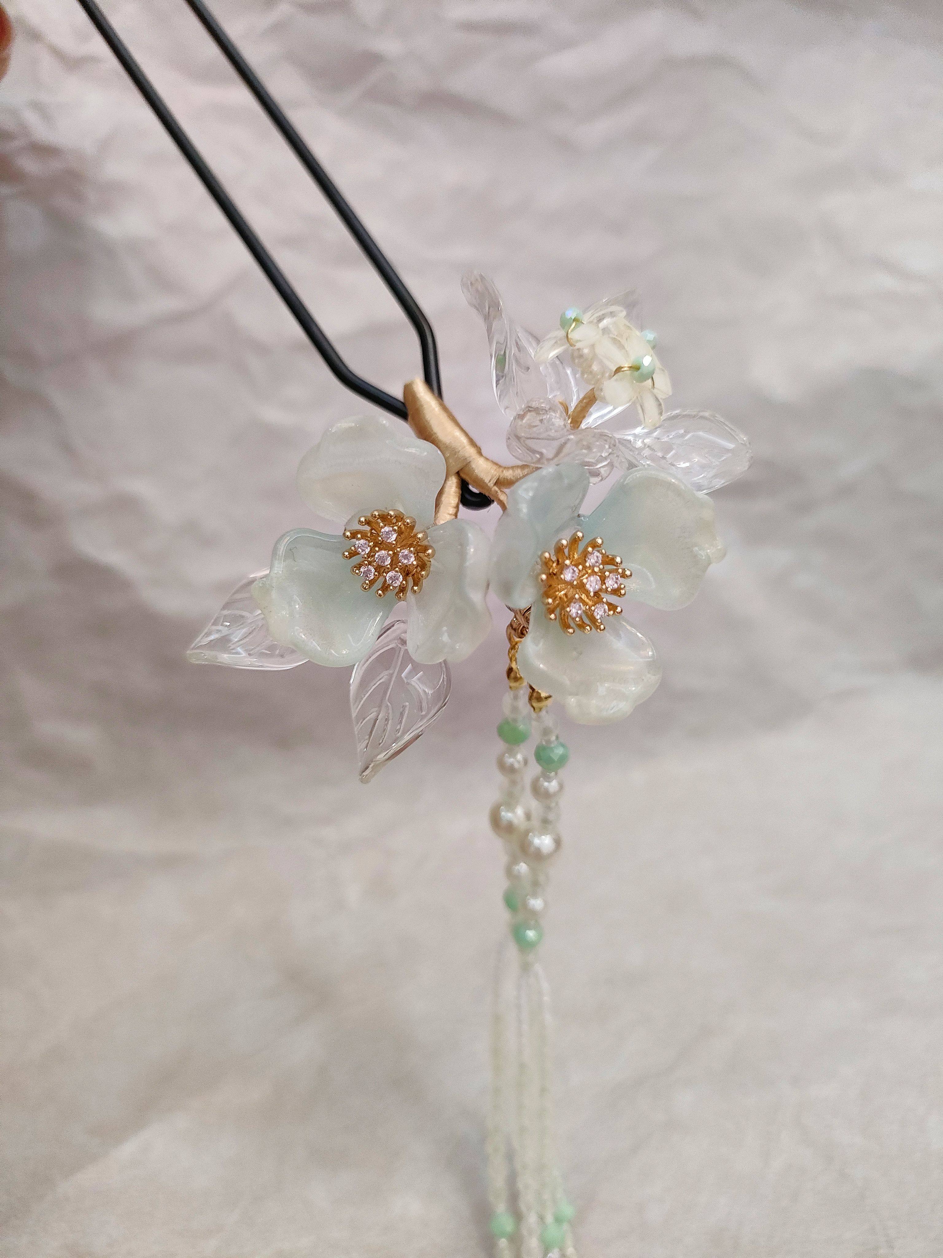 琉璃花发簪,琉璃花_大山谷图库