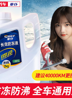 车仆汽车发动机防冻液绿色冷却液红色防高温正品水箱宝四季通用