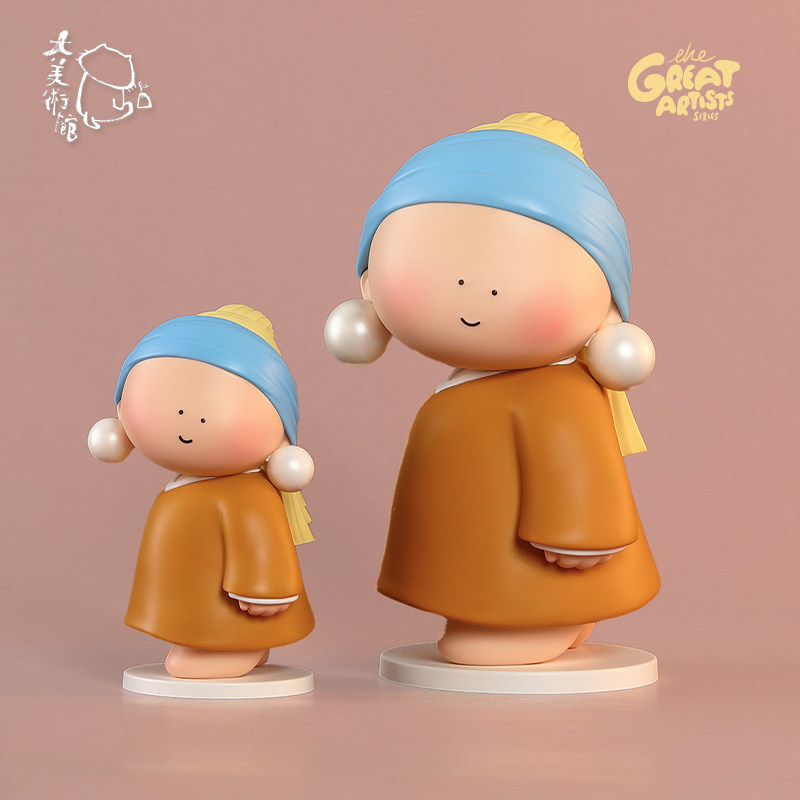 【大美术馆】大艺术家摆件戴珍珠耳环的少女可爱桌面手办生日礼物