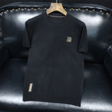 L25601P115长期款短袖羊毛衫针织衫套头半袖打底衫，男装针织衫/毛衣，电商D207
