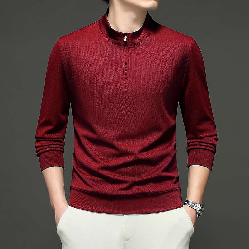 11206P38正肩立领拉链长袖卫衣打底衫,男装卫衣,电商D207